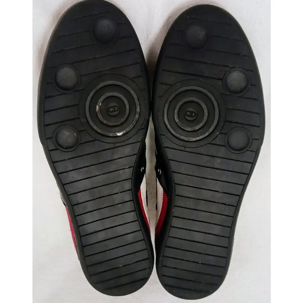 Christian‎ Dior Homme Patent Leather Trainers Men Sz 9 BLACK Red White Luxury